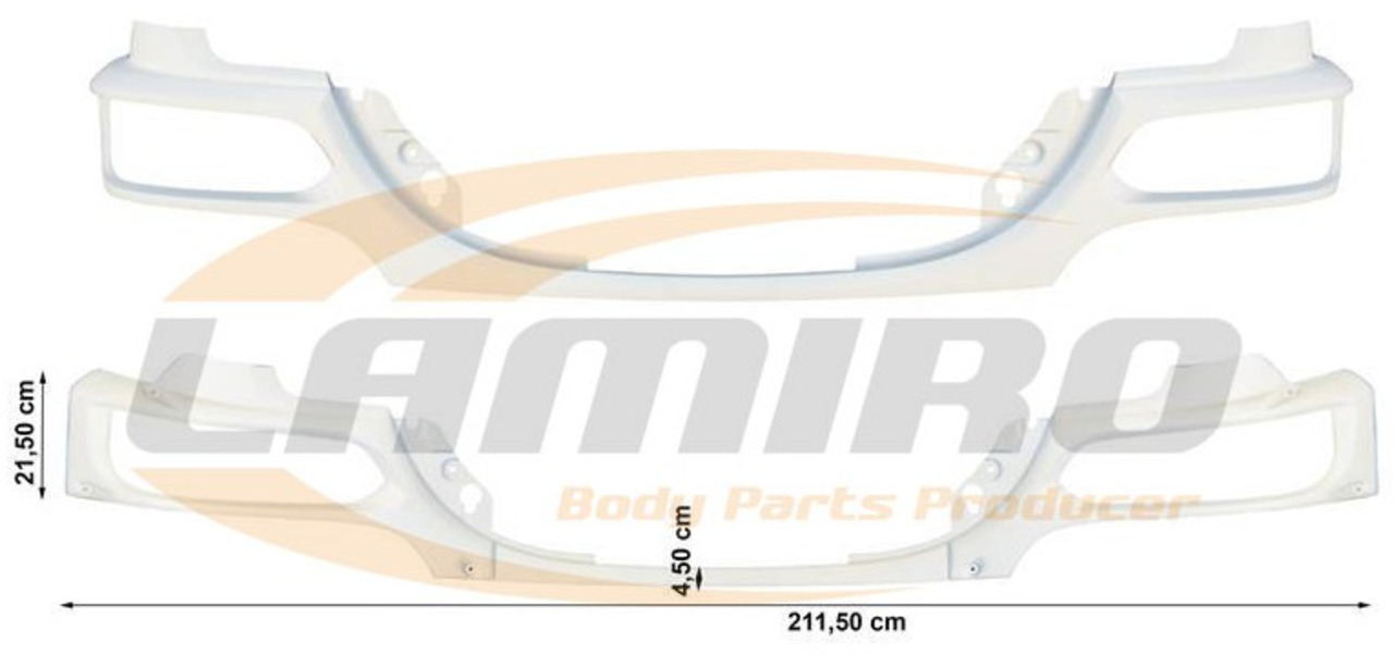DAF LF EURO6 ('2014- ) FRONT PANEL (WITH HEADLAMP HOLES) DAF LF EURO6 ('2014- ) FRONT PANEL (WITH HEADLAMP HOLES) - Бампер для Грузовиков: фото 1 DAF LF EURO6 ('2014- ) FRONT PANEL (WITH HEADLAMP HOLES) DAF LF EURO6 ('2014- ) FRONT PANEL (WITH HEADLAMP HOLES) - Бампер для Грузовиков: фото 1