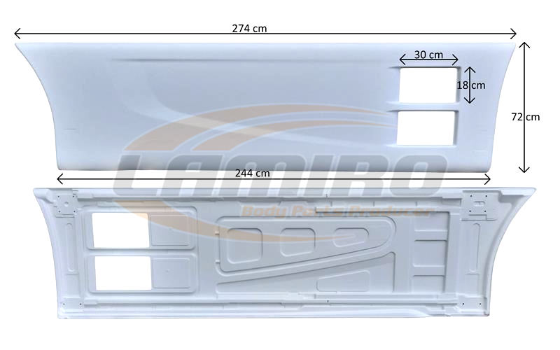 IVECO STRALIS 2013- HIWAY SIDE FAIRING RIGHT 5801526192 - Аэродинамика/ Спойлеры: фото 1