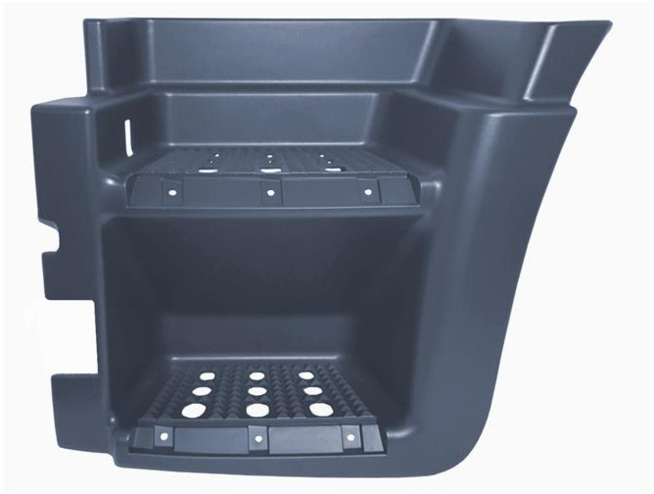 IVECO STRALIS LOWER FOOTSTEP LEFT WITH HOLE BLACK IVECO STRALIS LOWER FOOTSTEP LEFT WITH HOLE BLACK - Боковая подножка для Грузовиков: фото 1