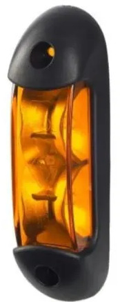 LAMPA KIERUNKOWSKAZU BOCZNA ZE ŚWIATŁEM OBRYSOWYM (LED) POMARAŃCZOWY 12/24V UNIWERSALNY - Свет/ Освещение для Грузовиков: фото 1