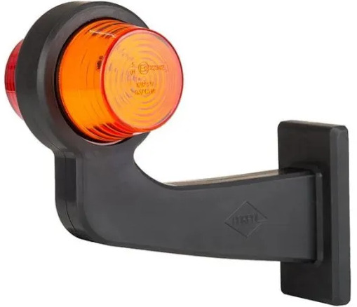 LAMPA OBRYSOWA (OLD SCHOOL) NA WYSIĘGNIKU DŁUGIM (LED) POMARAŃCZOWO - CZERWONA 12/24V PRAWY - Свет/ Освещение для Грузовиков: фото 1 LAMPA OBRYSOWA (OLD SCHOOL) NA WYSIĘGNIKU DŁUGIM (LED) POMARAŃCZOWO - CZERWONA 12/24V PRAWY - Свет/ Освещение для Грузовиков: фото 1