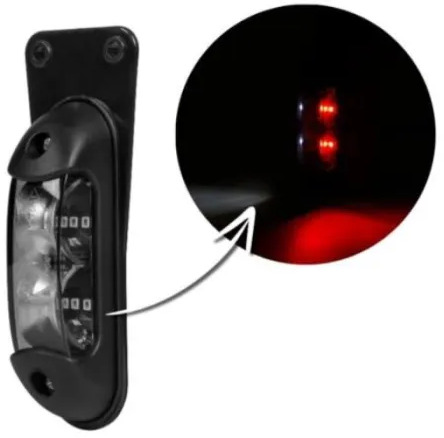 LAMPA PBRYSOWA WISZĄCA (LED) BIAŁO - CZERWONA 12/24V UNIWERSALNA - Свет/ Освещение для Грузовиков: фото 1