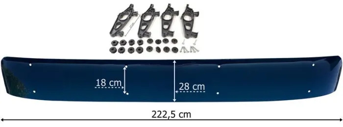 MAN TG3 / TGA / TGX XLX SUN VISOR WITH MOUNTING KIT - Солнцезащитный козырек для Грузовиков: фото 1