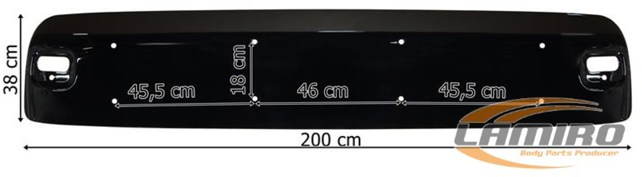 MAN TGM,TGS,TGA SUN VISOR LOW CABIN LQ MAN TGM,TGS,TGA SUN VISOR LOW CABIN LQ - Солнцезащитный козырек для Грузовиков: фото 1