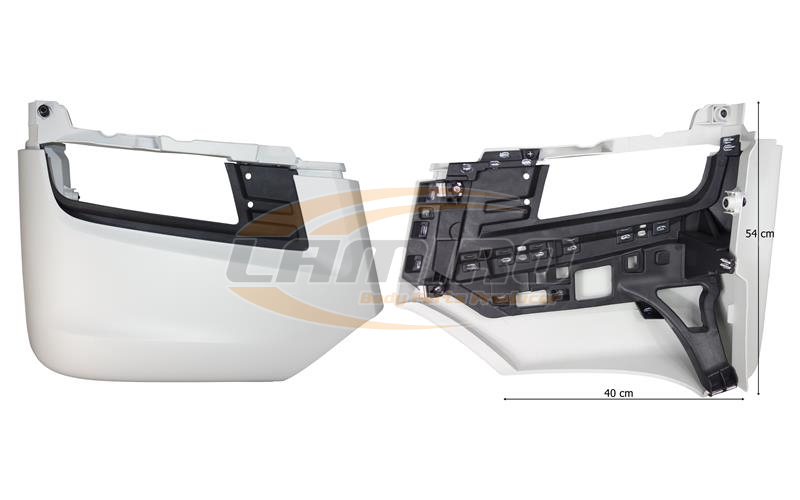 MAN TGX  EURO 6 BUMPER FOGLAMP BEZEL RIGHT 81416106756 - Угол бампера для Грузовиков: фото 1