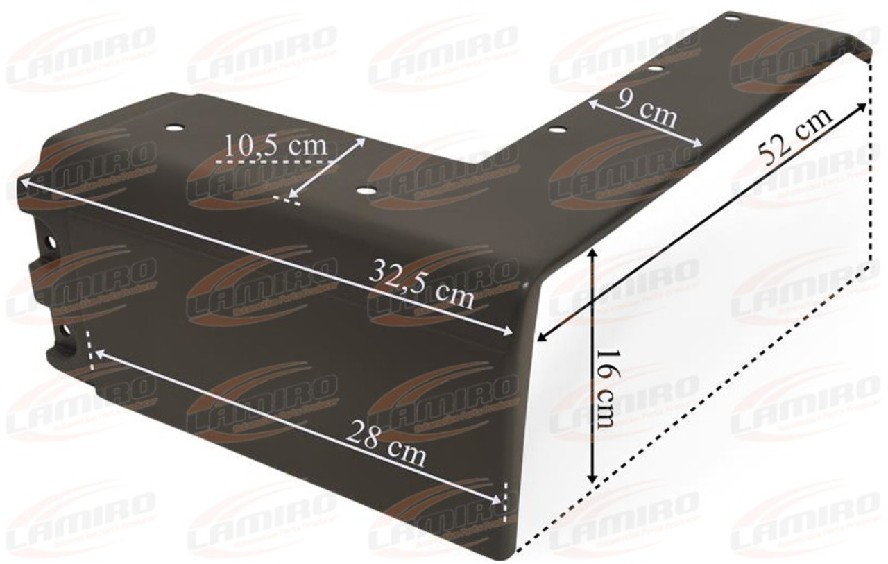 MERCEDES ATEGO MUDGUARD EXSTENSION LEFT (SHORT CAB) MERCEDES ATEGO MUDGUARD EXSTENSION LEFT (SHORT CAB) - Крыло для Грузовиков: фото 1