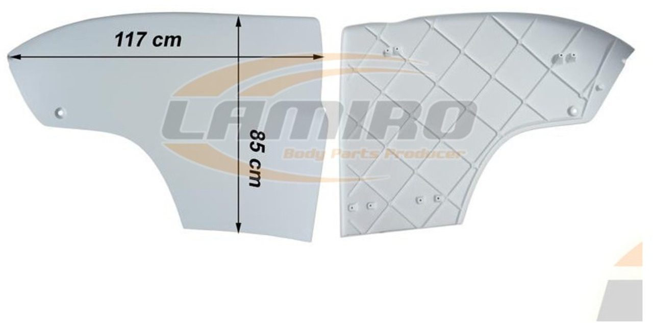 SCANIA HIGHLINE CABIN UPPER SPOILER LEFT SCANIA HIGHLINE CABIN UPPER SPOILER LEFT - Аэродинамика/ Спойлеры для Грузовиков: фото 1