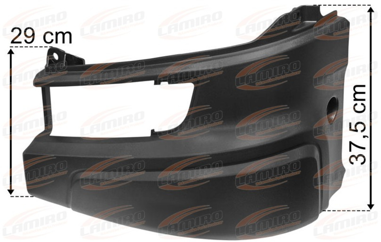 SCANIA P,G,R,S,T 16- CORNER BUMPER LEFT EXPANDED 40MM SCANIA P,G,R,S,T 16- CORNER BUMPER LEFT EXPANDED 40MM - Бампер для Грузовиков: фото 1