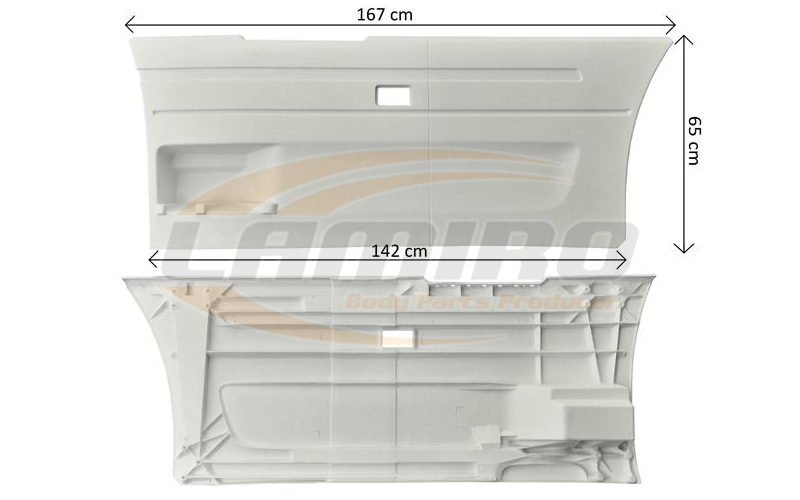 SCANIA R 6*4 / 6*2 SIDE BETWEEN AXES COVER LEFT SHORT 2027318 - Аэродинамика/ Спойлеры: фото 1