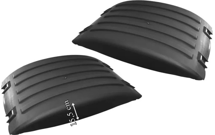 SCANIA REAR MUDGUARD UPPER PART (SEMI-FLAT) 2 PCS - Крыло для Грузовиков: фото 1