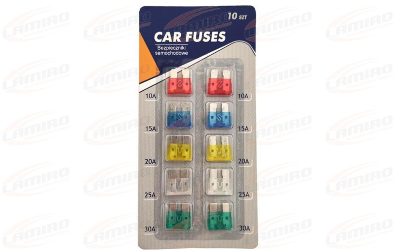 SET OF PLATE FUSES 10 PCS SET OF PLATE FUSES 10 PCS - Предохранитель: фото 1 SET OF PLATE FUSES 10 PCS SET OF PLATE FUSES 10 PCS - Предохранитель: фото 1