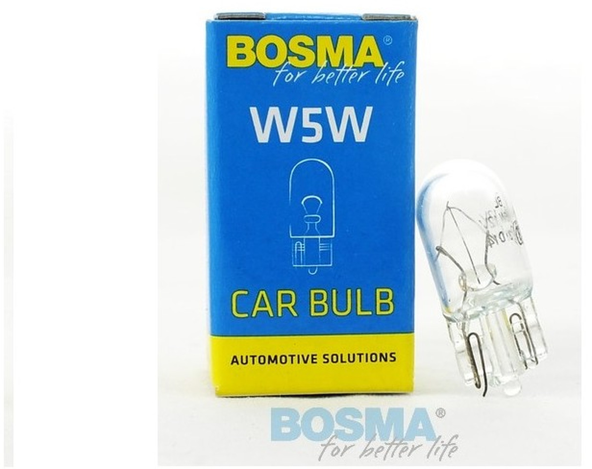 ŻARÓWKA 12V 5W W5W T10 BOSMA - Свет/ Освещение для Легковых автомобилей: фото 1