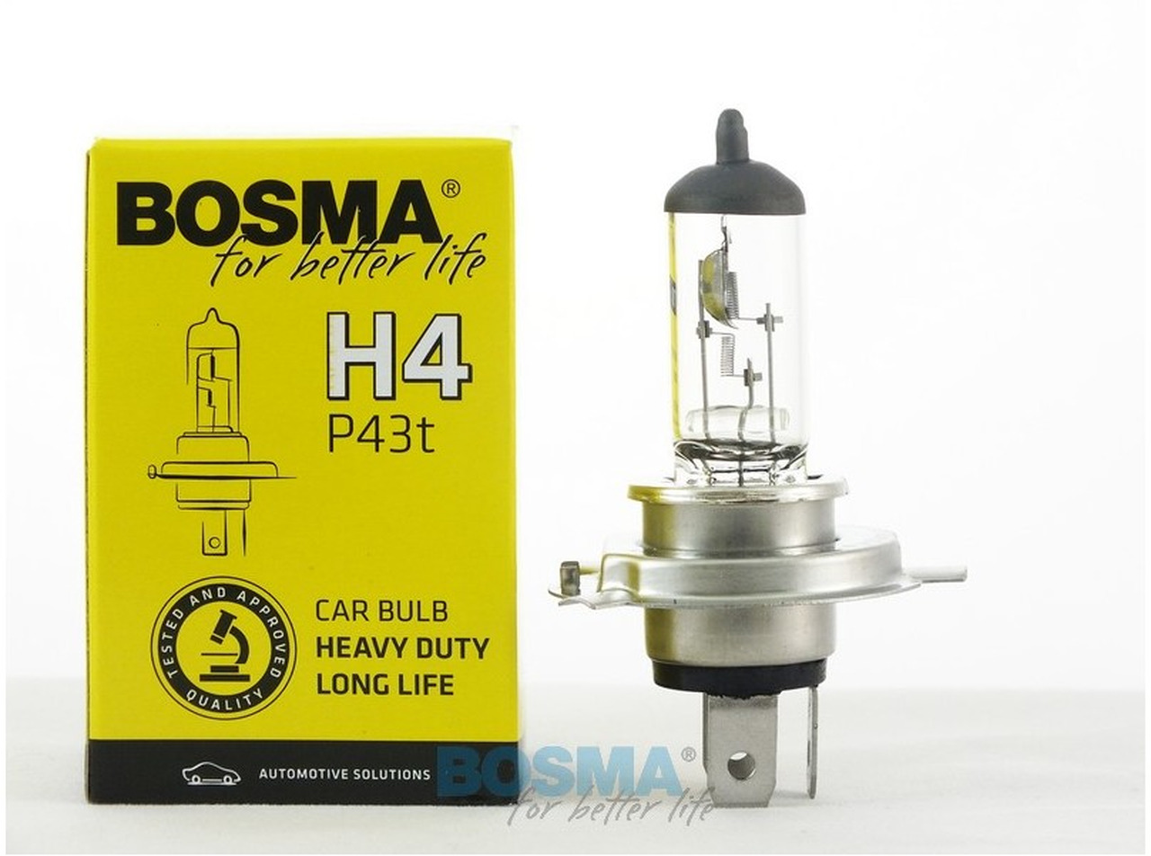 ŻARÓWKA 12V 60/55W H4 P43t  BOSMA LONG LIFE - Свет/ Освещение для Легковых автомобилей: фото 1
