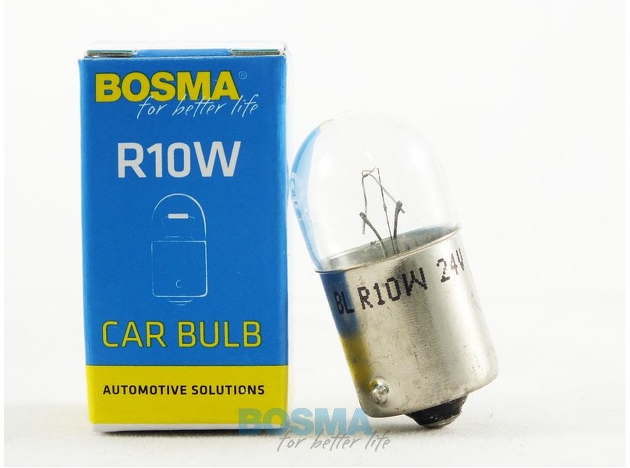 ŻARÓWKA 24V 10W R10W BA15s 18x37mm BOSMA - Свет/ Освещение для Легковых автомобилей: фото 1