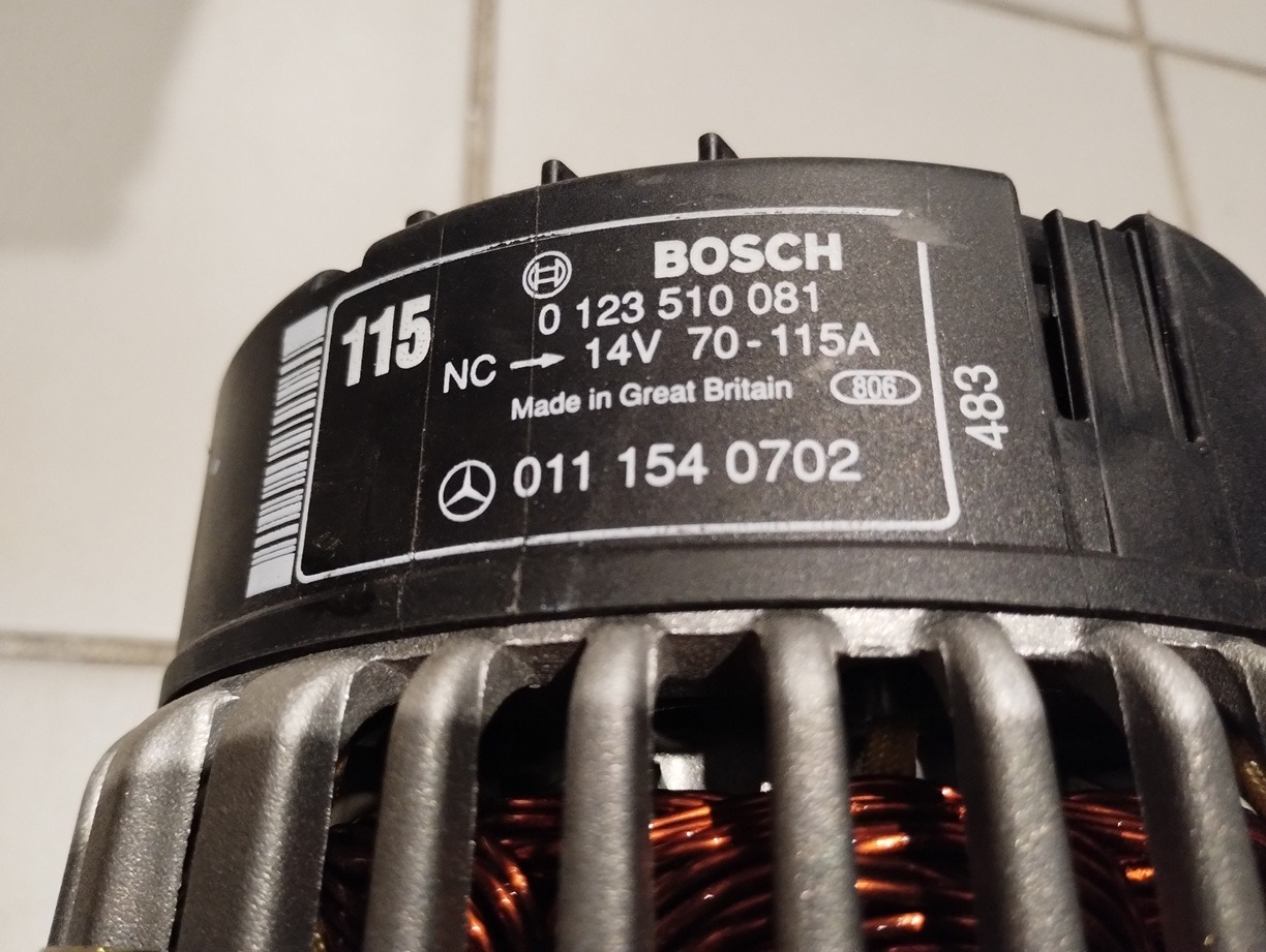 Alternator Mercedes 0101540702 0123510081 115A BOSCH SPRINTER 901 902 903 904 W463 W638 C208 S211 - Генератор для Фургонов: фото 2 Alternator Mercedes 0101540702 0123510081 115A BOSCH SPRINTER 901 902 903 904 W463 W638 C208 S211 - Генератор для Фургонов: фото 2