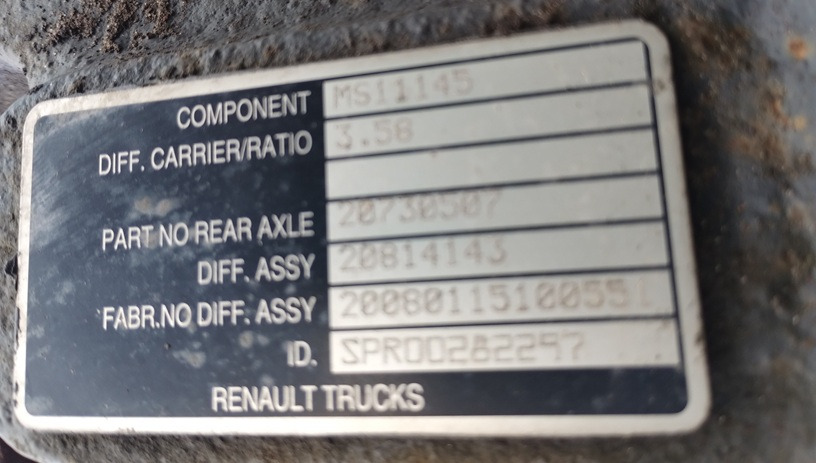 Główka Wkład Mostu RENAULT MIDLUM DXI VOLVO FL FE  MS 11145 3.58 Differential - Дифференциал: фото 1