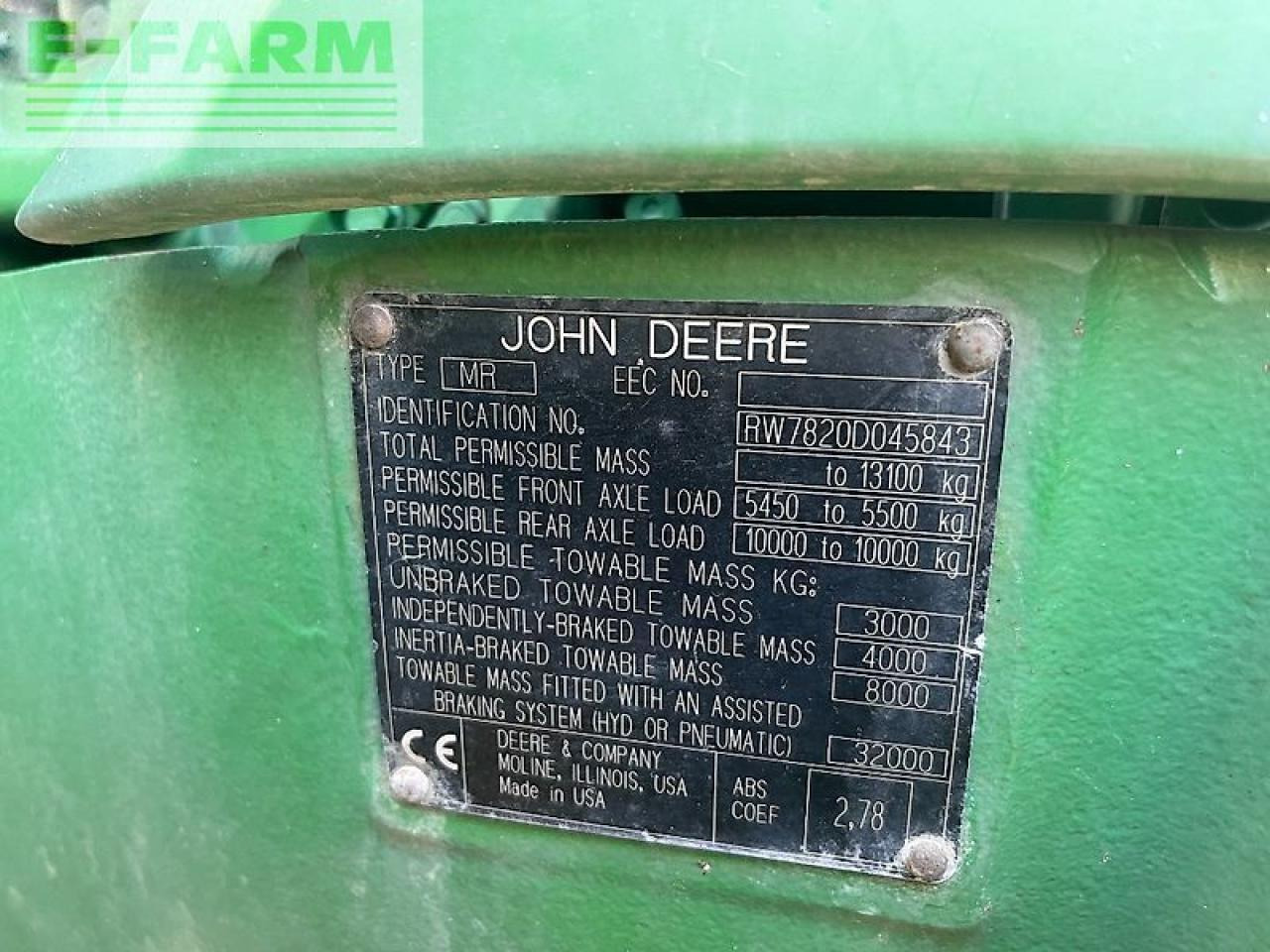John Deere 7820 allrad traktor - Трактор: фото 2 John Deere 7820 allrad traktor - Трактор: фото 2