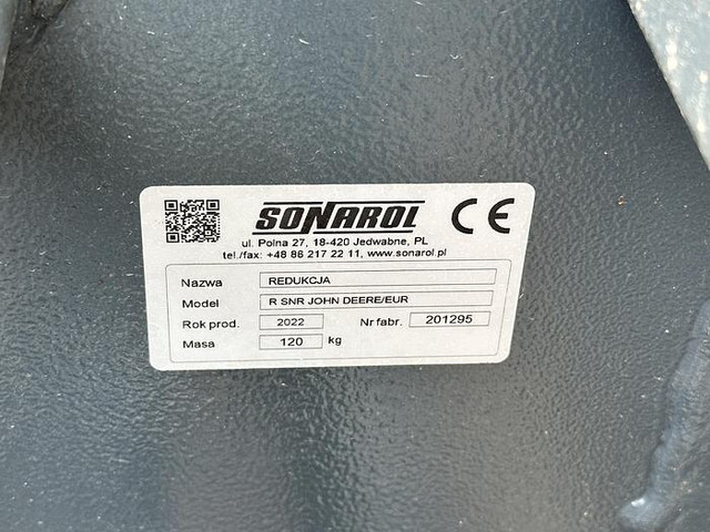 Sonarol John Deere Adapter pass. zu Euro Aufnahme - Навесное оборудование: фото 3 Sonarol John Deere Adapter pass. zu Euro Aufnahme - Навесное оборудование: фото 3