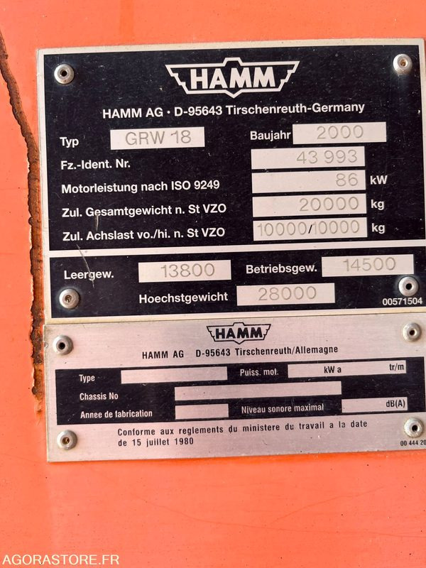 Каток Compacteur à pneu type P3 HAMM: фото 6