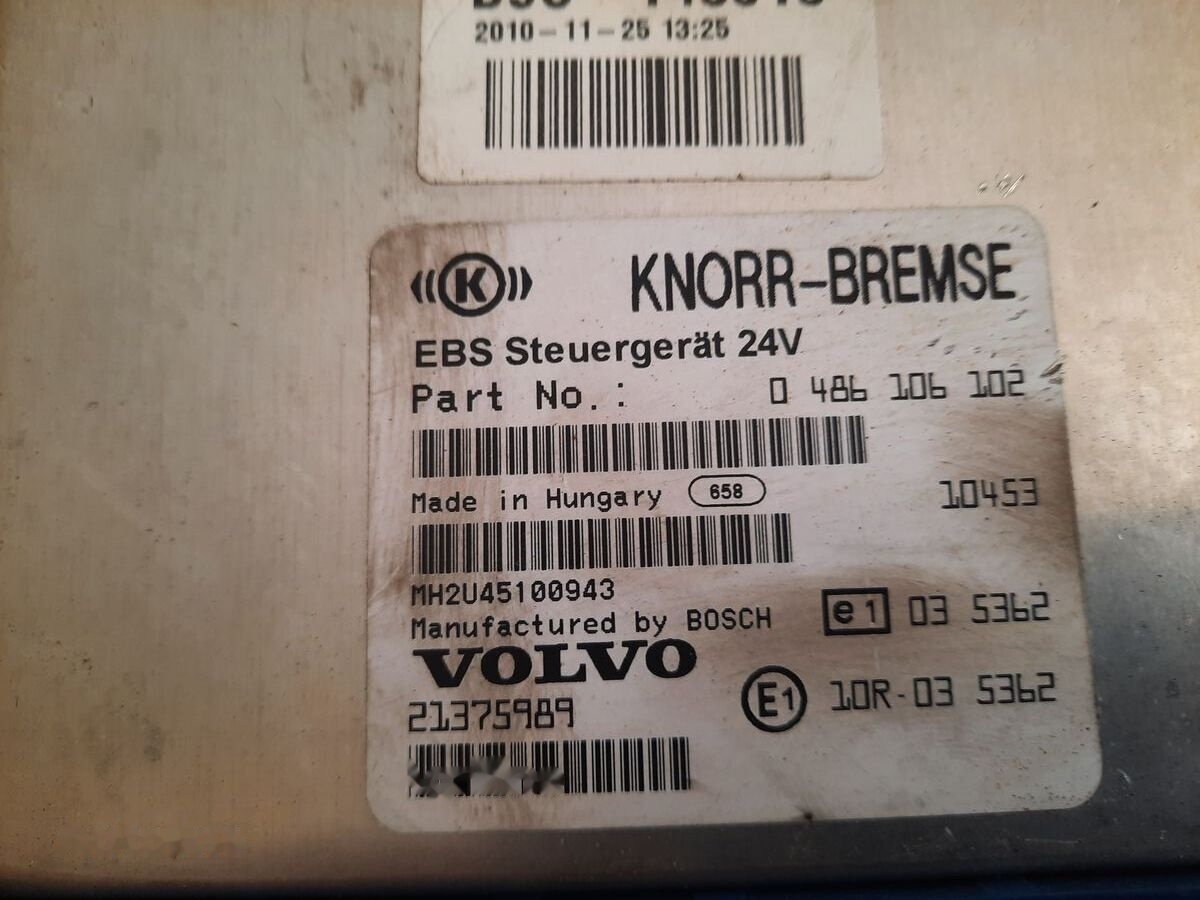 Volvo KNOR-BREMSE EBS 0486106063, 0486106028.\\\\ 0486106050 .\\ 063\\   Volvo Scania в лизинг Volvo KNOR-BREMSE EBS 0486106063, 0486106028.\\\\ 0486106050 .\\ 063\\   Volvo Scania: фото 10