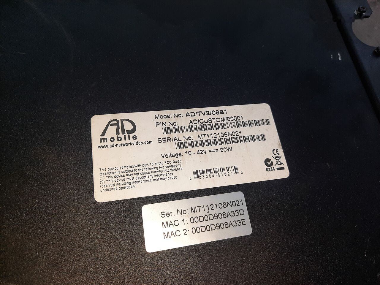 Volvo Video system x-dmr 8 R8 Compact RJ45 - Кабина и интерьер для Автобусов: фото 1