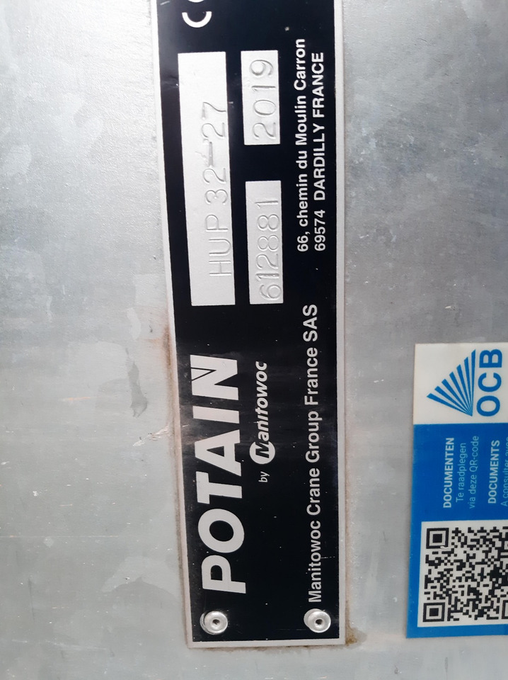 Potain HUP 32-27 - Быстромонтируемый башенный кран: фото 1