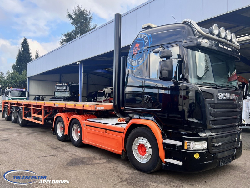Scania R580 V8 + Demarko Trailer, 6x4, Euro 6, Retarder, Highline, Showtruck - Тягач: фото 1 Scania R580 V8 + Demarko Trailer, 6x4, Euro 6, Retarder, Highline, Showtruck - Тягач: фото 1