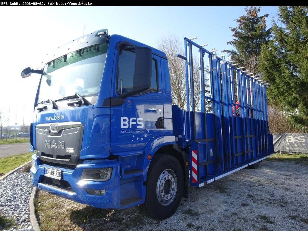 Грузовик бортовой/ Платформа MAN TGM (TG3) 18.320 4x2 BL CH Glastransporter Hegla: фото 1 Грузовик бортовой/ Платформа MAN TGM (TG3) 18.320 4x2 BL CH Glastransporter Hegla: фото 1