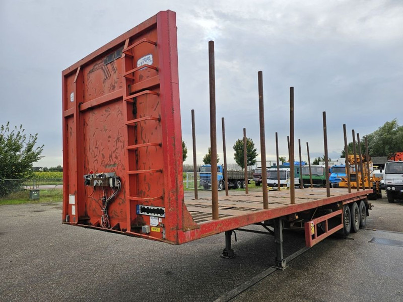 Trax 3 Meter extendable - MAX 15.5 meter long + Lifting axle - Полуприцеп бортовой/ Платформа: фото 1 Trax 3 Meter extendable - MAX 15.5 meter long + Lifting axle - Полуприцеп бортовой/ Платформа: фото 1