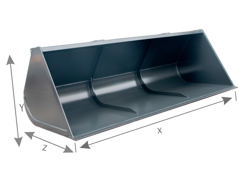 - Ковш для погрузчика для Телескопических погрузчиков: фото 1