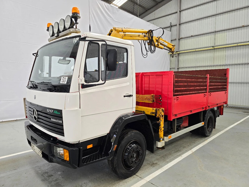 Mercedes-Benz E 1217 - BR 9 / LAMMES - BLATT - SPRING / EFFER KRAAN / DHOLLANDIA - Грузовик бортовой/ Платформа, Автоманипулятор: фото 1