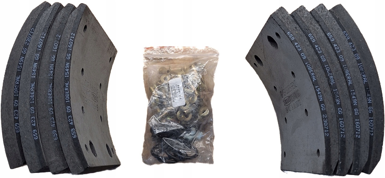 OKŁADZINY HAMULCOWE MERCEDES KOMPLET NOWE A61742314306 B-B - Дисковые колодки для Грузовиков: фото 1