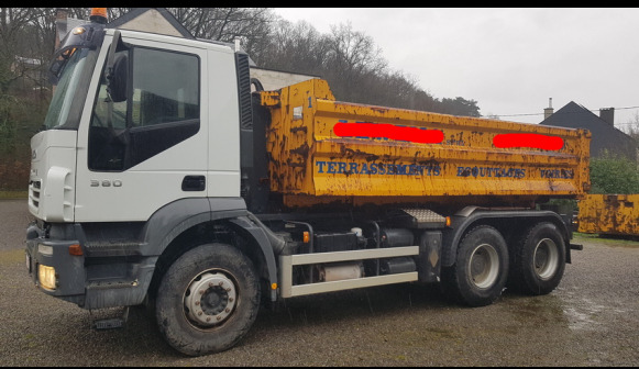 Camion porte container + container 11 m³ Iveco Trakker 380 - Грузовик-контейнеровоз/ Сменный кузов: фото 1 Camion porte container + container 11 m³ Iveco Trakker 380 - Грузовик-контейнеровоз/ Сменный кузов: фото 1