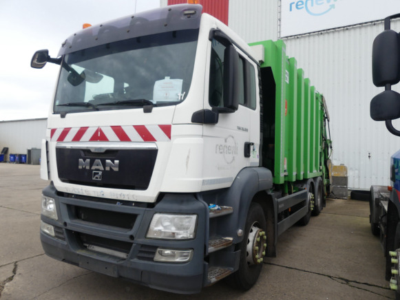 REF:1307 - Camion poubelle MAN TGS 26.320 (2011 - 453.461 km) - Мусоровоз: фото 1