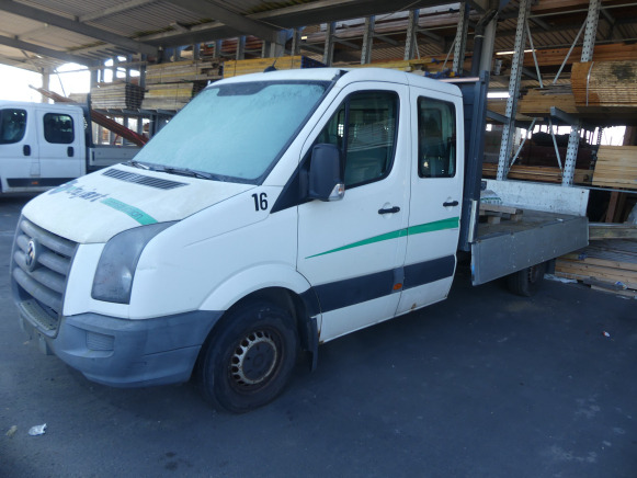 REF:16 - Camionnette double cabine + plateau Volkswagen Crafter (2010-214.845 km) - Малотоннажный бортовой грузовик, Грузопассажирский фургон: фото 1 REF:16 - Camionnette double cabine + plateau Volkswagen Crafter (2010-214.845 km) - Малотоннажный бортовой грузовик, Грузопассажирский фургон: фото 1