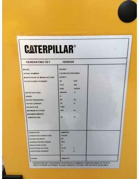 Caterpillar C2.2 22 kVA Silent generatorset New - Электрогенератор: фото 4 Caterpillar C2.2 22 kVA Silent generatorset New - Электрогенератор: фото 4