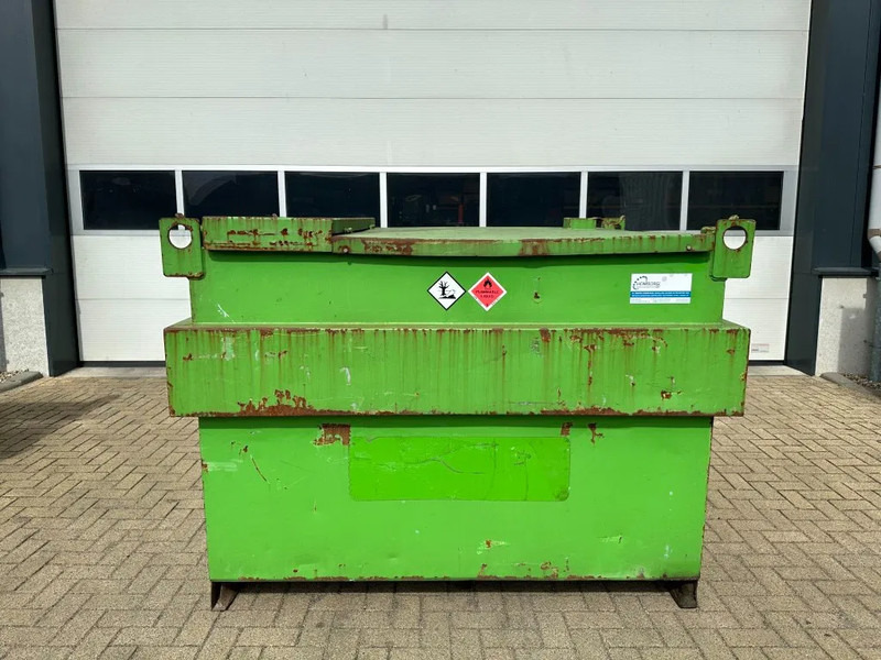 Kiwa IBC Steenbergen 2000 liter IBC Dieseltank met handpomp Milieutank - Резервуар для хранения: фото 1
