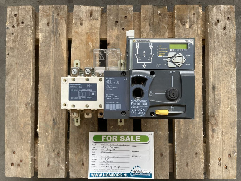 Socomec Automatische Netovername 125 Ampere ATS - Электрогенератор: фото 1
