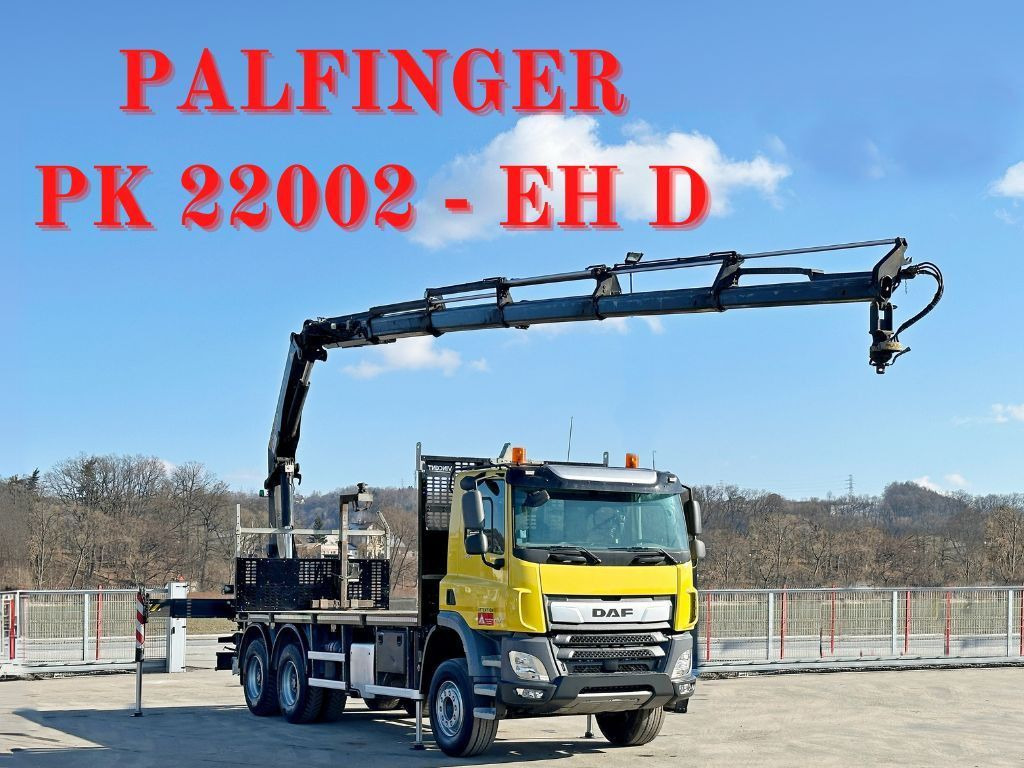 DAF CF 450 * PK 22002 - EH D + FUNK * 6x4 * TOP  - Автоманипулятор, Грузовик бортовой/ Платформа: фото 1