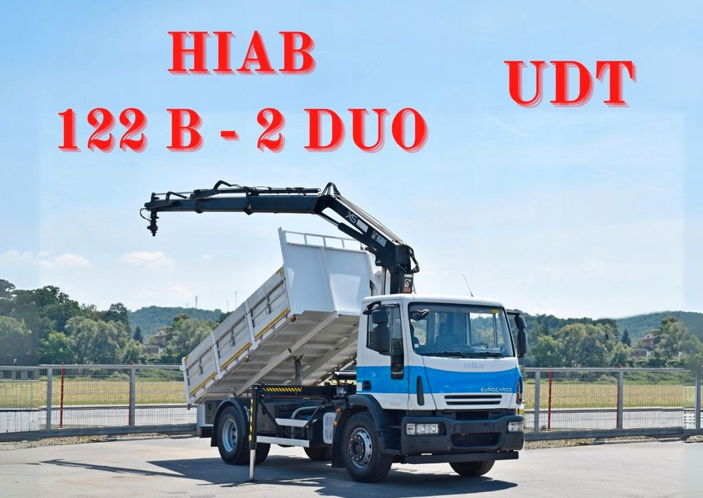 Iveco Eurocargo 180E28 *HIAB 122 B-2 DUO* TOPZUSTAND  - Автоманипулятор, Самосвал: фото 1