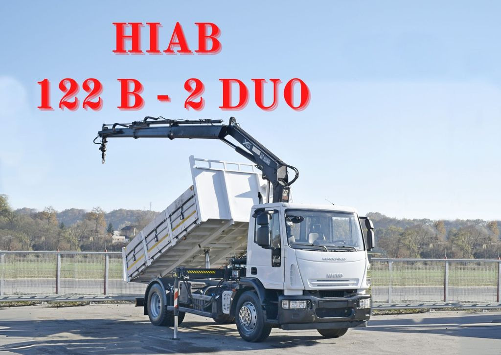 Iveco Eurocargo 180E28 *HIAB 122 B-2 DUO* TOPZUSTAND  - Самосвал, Автоманипулятор: фото 1