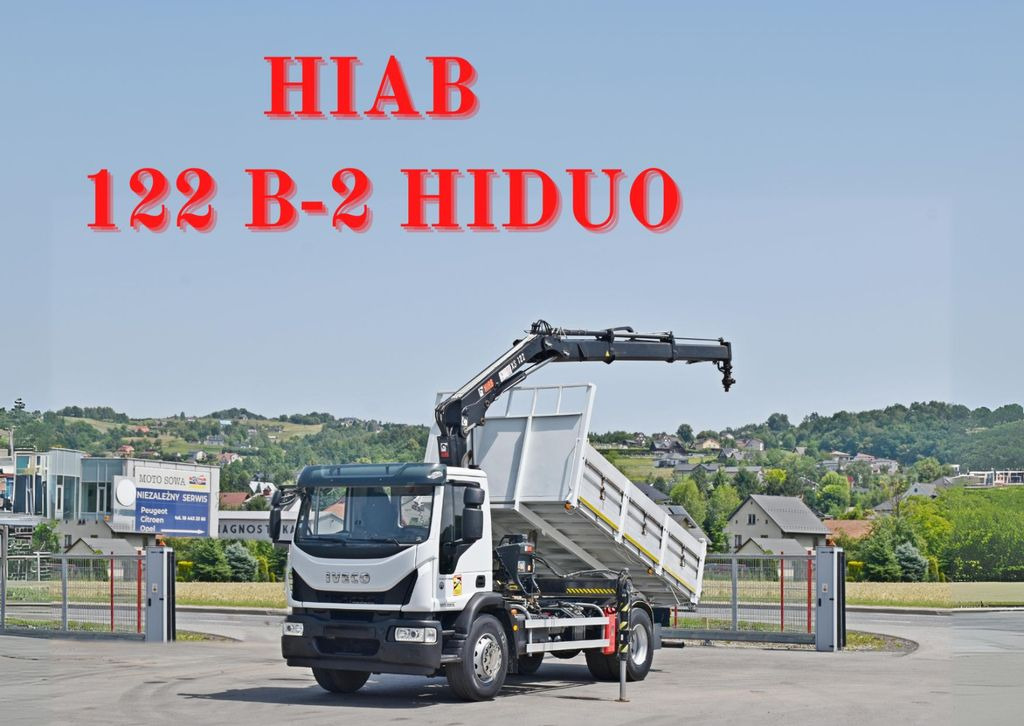 Iveco Eurocargo 190-280L *HIAB 122 B-2 HIDUO + FUNK  - Автоманипулятор, Самосвал: фото 1