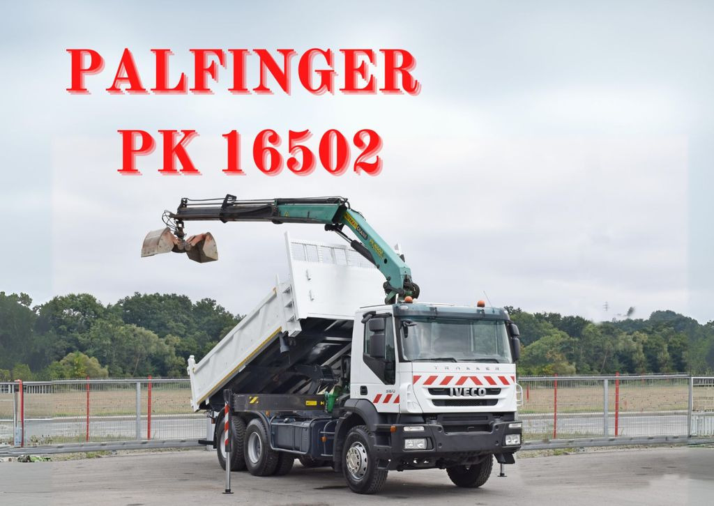 Iveco TRAKKER 360 * Kipper 5,20m* PK 16502 / FUNK*6x4  - Автоманипулятор, Самосвал: фото 1
