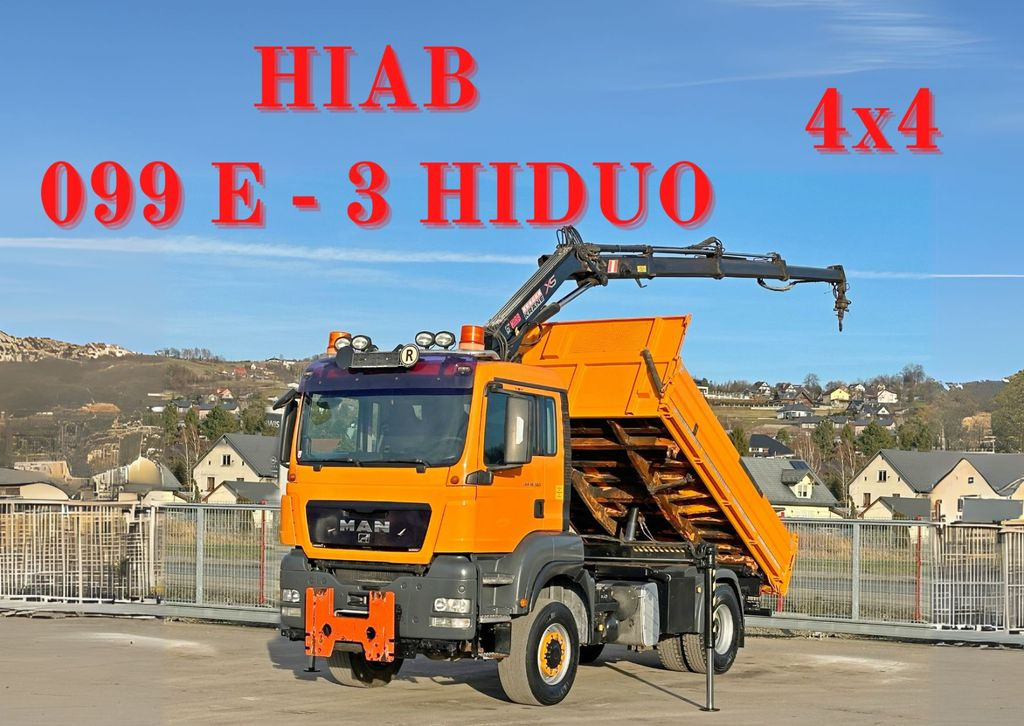 MAN TGS 18.360 * HIAB 099 E-3 HIDUO + FUNK *4x4  - Автоманипулятор, Самосвал: фото 1