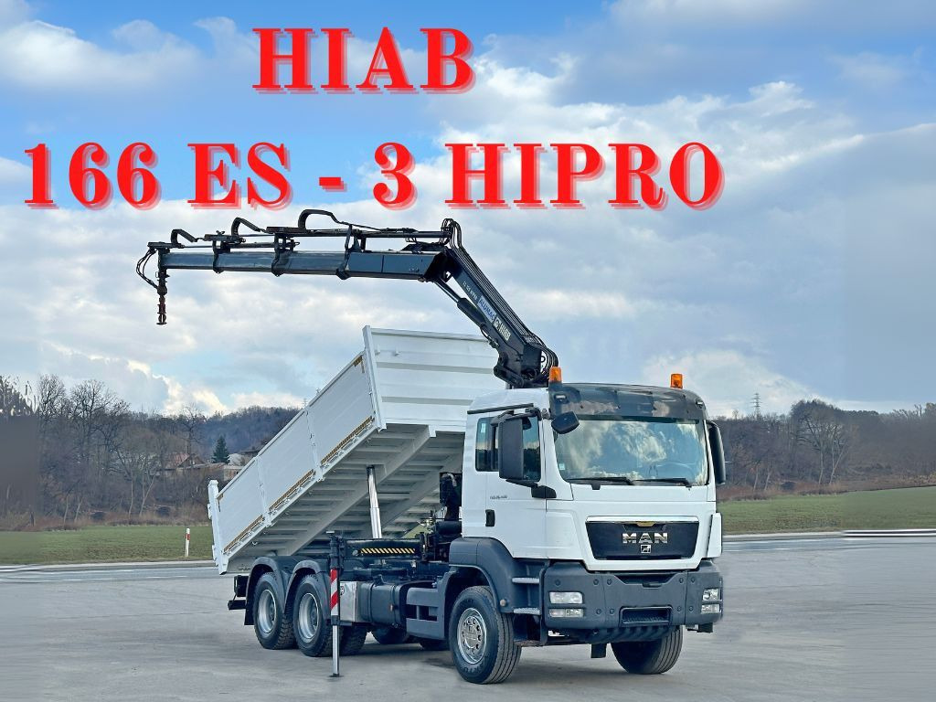 MAN TGS 26.400 * HIAB 166 ES - 3 HIPRO + FUNK * 6x4  - Автоманипулятор, Самосвал: фото 1