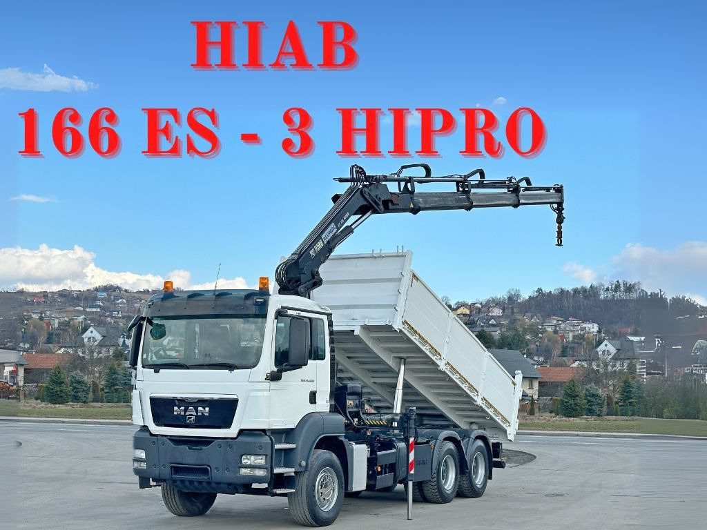 MAN TGS 26.400 * HIAB 166 ES - 3 HIPRO + FUNK * 6x4  - Самосвал, Автоманипулятор: фото 1