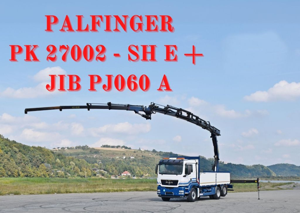MAN TGS 26.440 *PK 27002 - SH E + JIB PJ060A + FUNK  - Автоманипулятор, Грузовик бортовой/ Платформа: фото 1