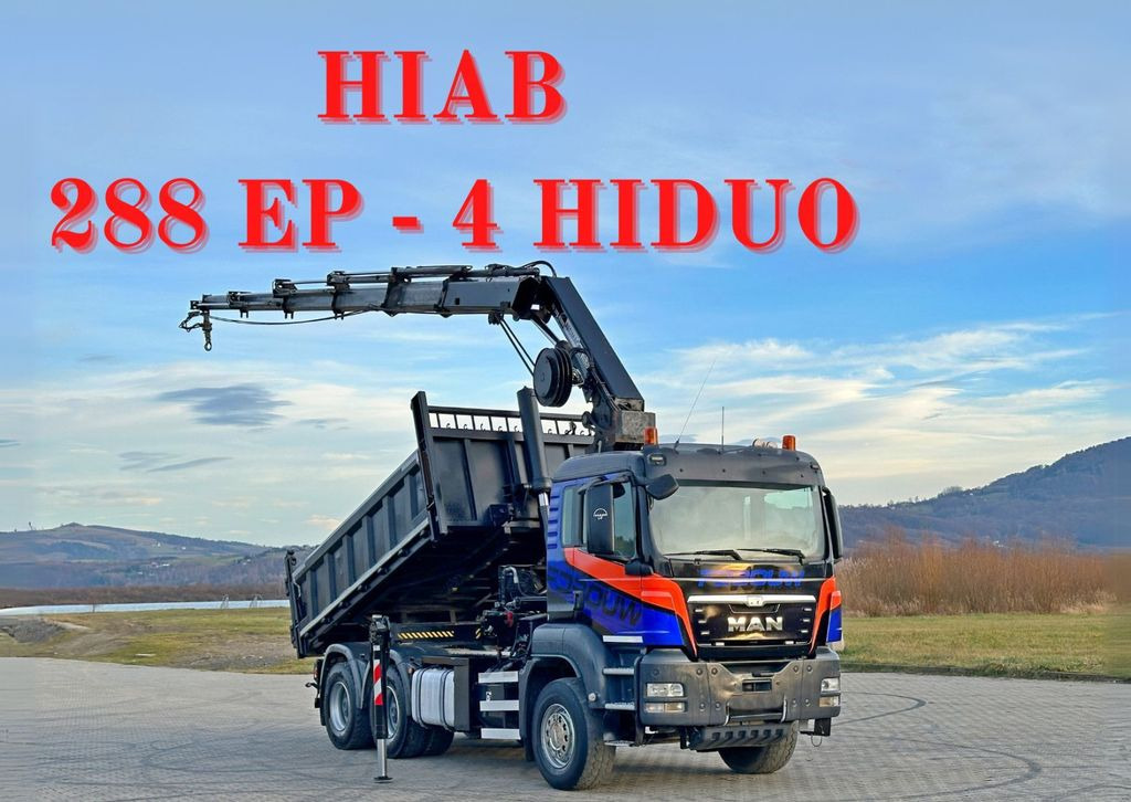 MAN TGS 33.480 * HIAB 288 EP - 4 HIDUO/ FUNK * 6x4 - Автоманипулятор, Самосвал: фото 1 MAN TGS 33.480 * HIAB 288 EP - 4 HIDUO/ FUNK * 6x4 - Автоманипулятор, Самосвал: фото 1