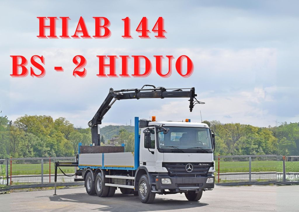 Mercedes-Benz ACTROS 2632 * HIAB 144BS-2HIDUO+FUNK / 6x4 - Автоманипулятор: фото 1 Mercedes-Benz ACTROS 2632 * HIAB 144BS-2HIDUO+FUNK / 6x4 - Автоманипулятор: фото 1