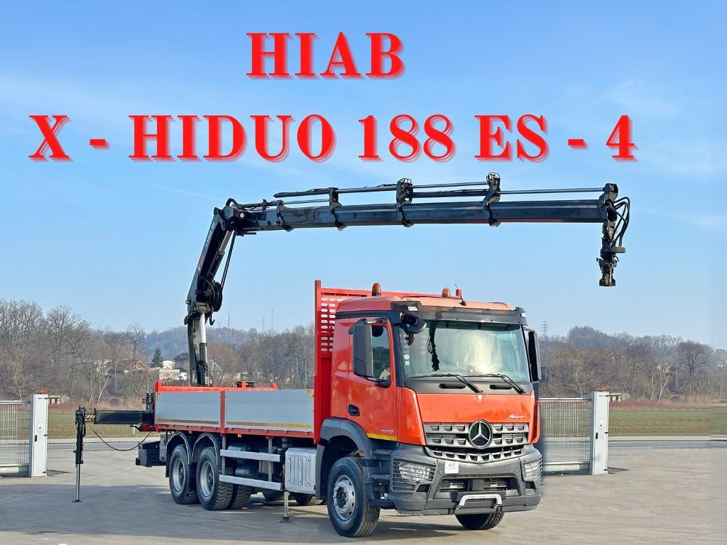 Mercedes-Benz AROCS 2640* HIAB X-HIDUO 188 ES-4/FUNK *6x4 - Автоманипулятор, Грузовик бортовой/ Платформа: фото 1 Mercedes-Benz AROCS 2640* HIAB X-HIDUO 188 ES-4/FUNK *6x4 - Автоманипулятор, Грузовик бортовой/ Платформа: фото 1